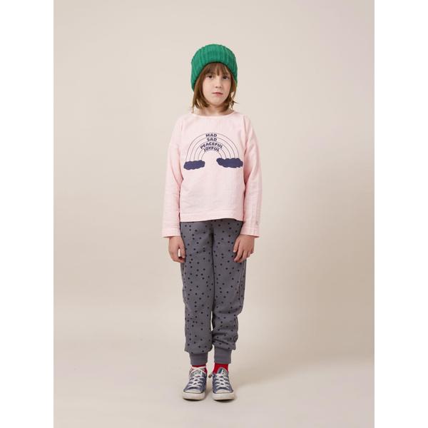 kids bobo choses rainbow round neck shirt - pink kids bobo choses rainbow round neck shirt - pink