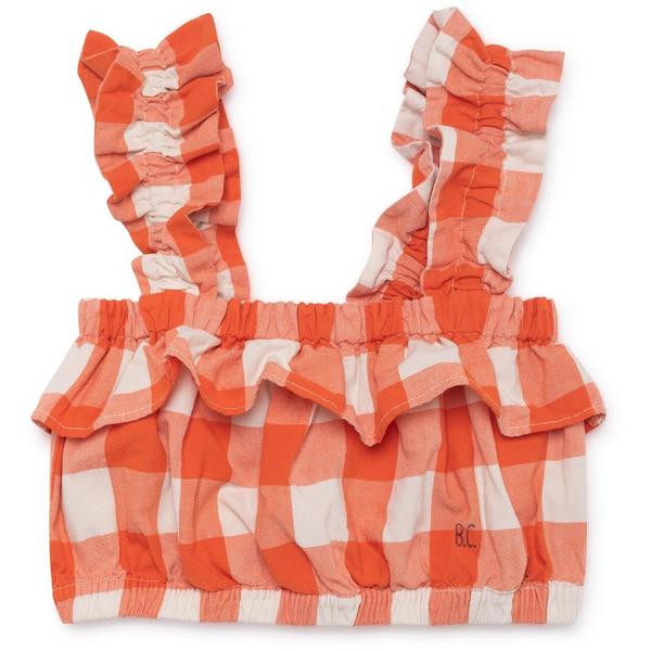 kids bobo choses ruffles vichy top kids bobo choses ruffles vichy top
