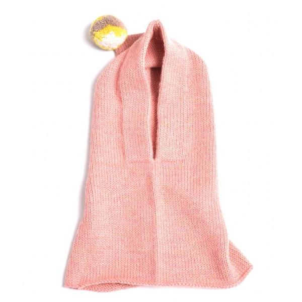 Kids Cabbages & Kings Alpaca Pom Snood - Pink Kids Cabbages & Kings Alpaca Pom Snood - Pink