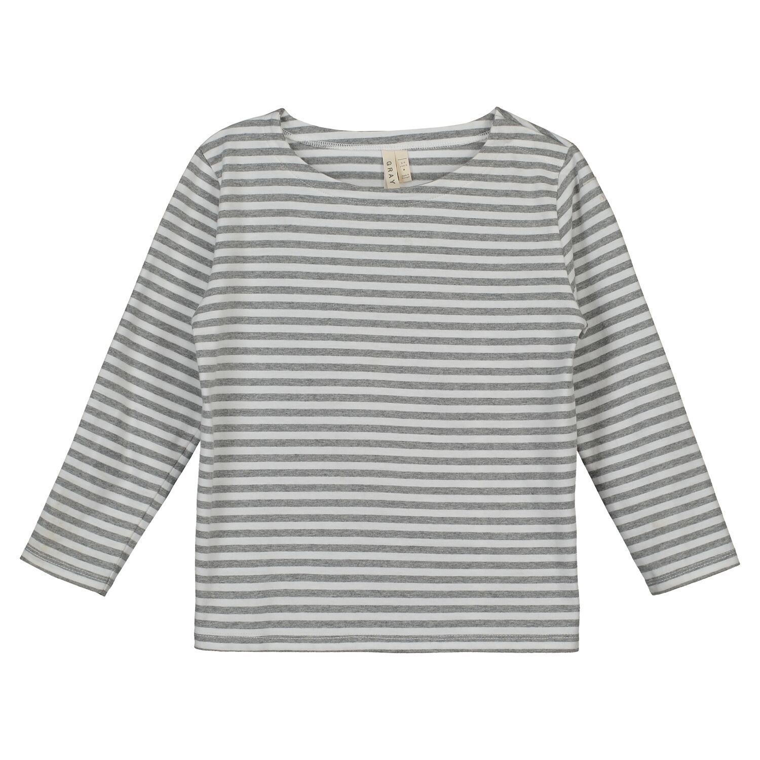 Grey and white striped tee Clearance