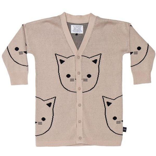 Kids Huxbaby Cat Cardigan Shell Garmentory