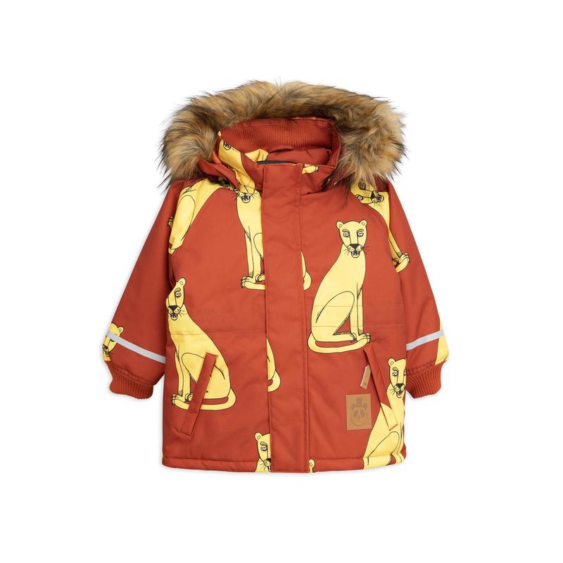 Winter Jacket K2 Parka Mini Rodini K2 Penguin Parka In Beige By