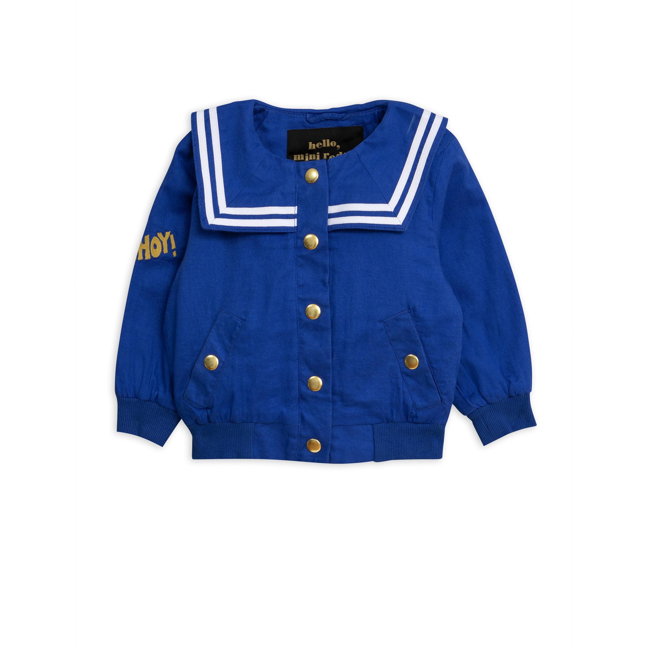 Kids Mini Rodini Sailor Jacket - Blue | Garmentory