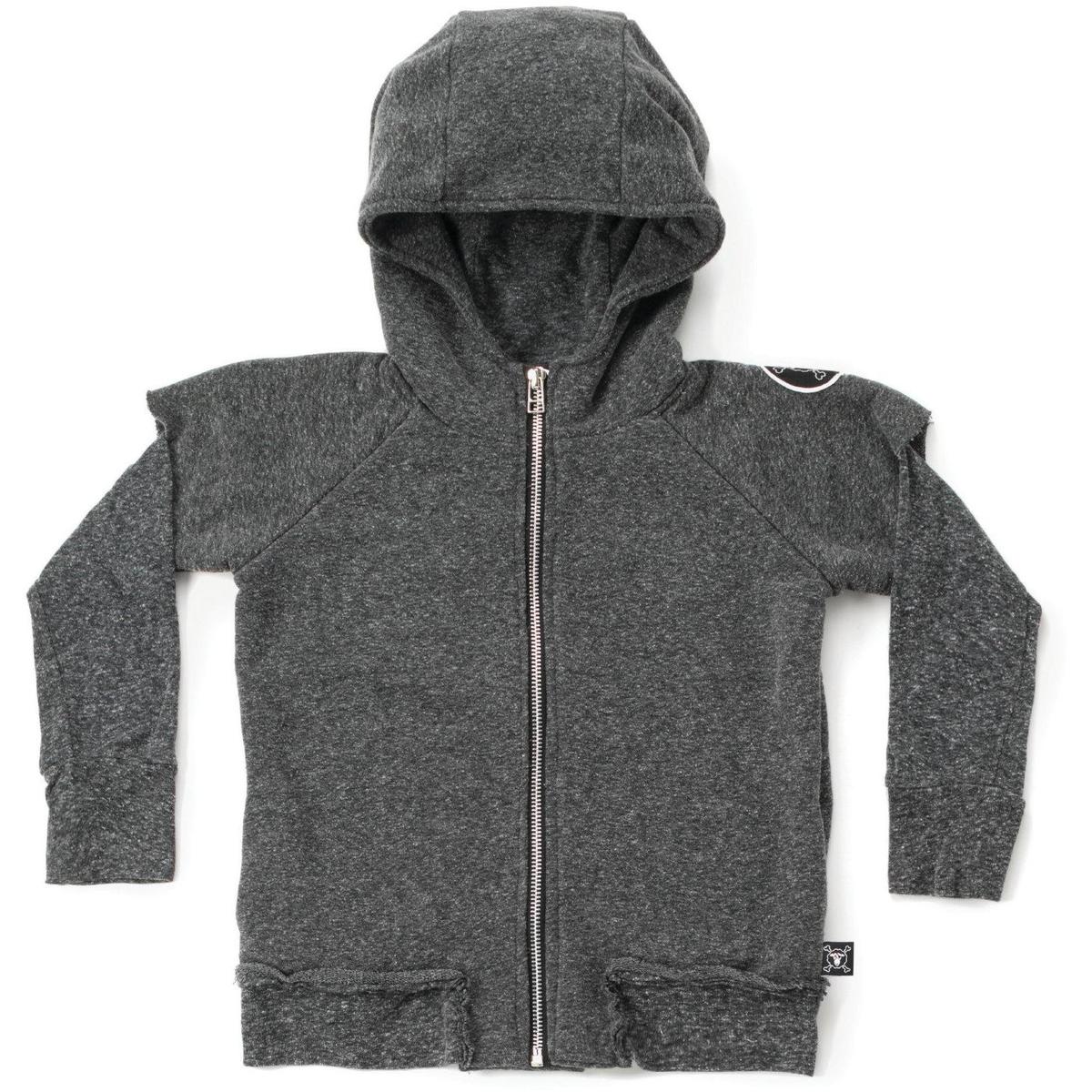Kids Nununu Twofer Zip Hoodie - Charcoal - Image 1 of 2