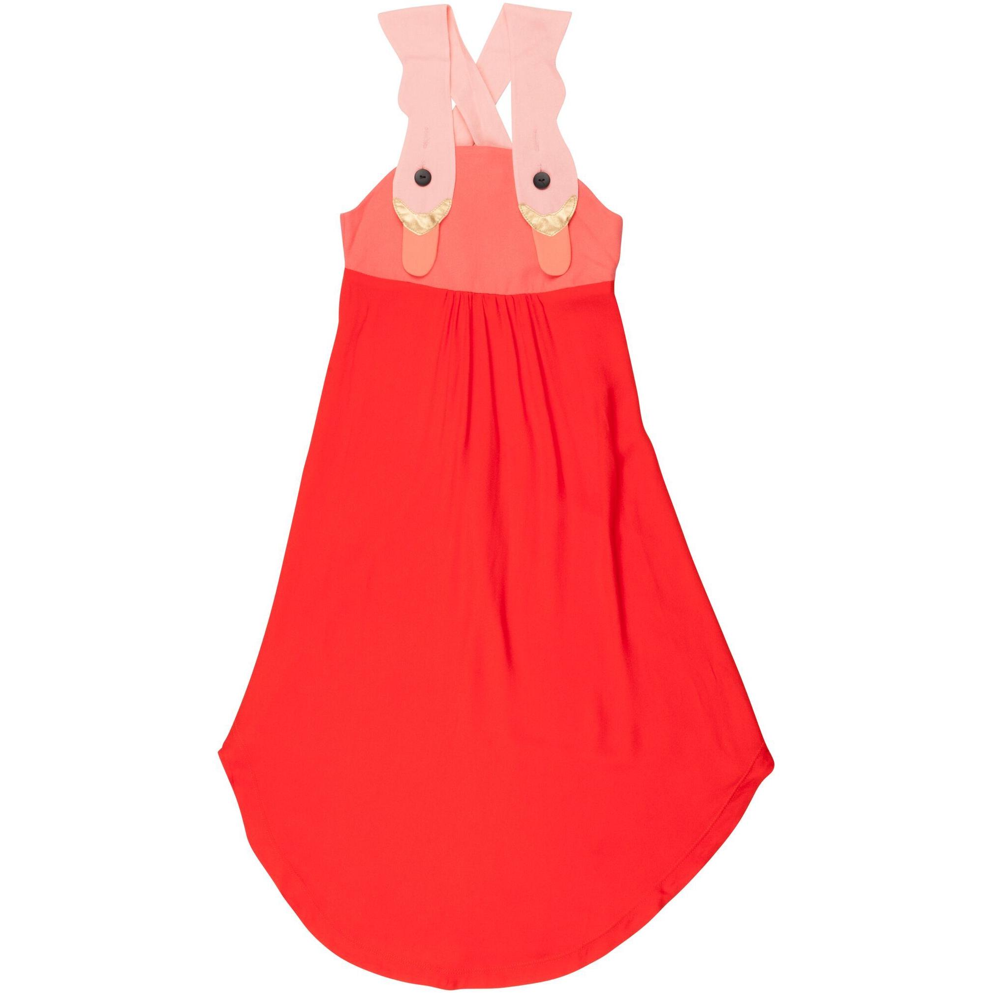 light pink and red outfit