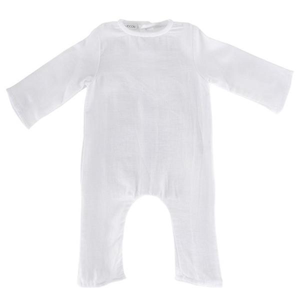 KIDS UNISEX Pequeno Tocon Baby Long Sleeved Jumpsuit - White KIDS UNISEX Pequeno Tocon Baby Long Sleeved Jumpsuit - White