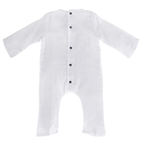 KIDS UNISEX Pequeno Tocon Baby Long Sleeved Jumpsuit - White KIDS UNISEX Pequeno Tocon Baby Long Sleeved Jumpsuit - White