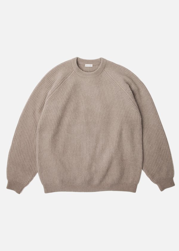 Steven Alan Japan Bold Knit Crew Neck - Olive | Garmentory