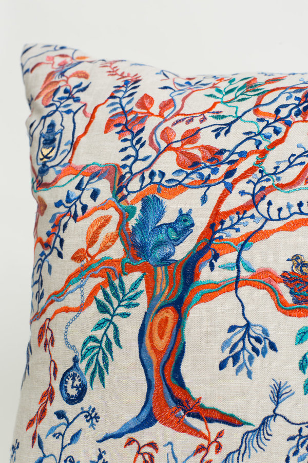 Olivia Wendel Wonderland Afternoon Linen Pillow Olivia Wendel Wonderland Afternoon Linen Pillow