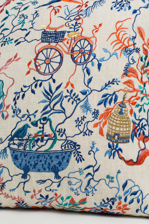 Olivia Wendel Wonderland Afternoon Linen Pillow Olivia Wendel Wonderland Afternoon Linen Pillow