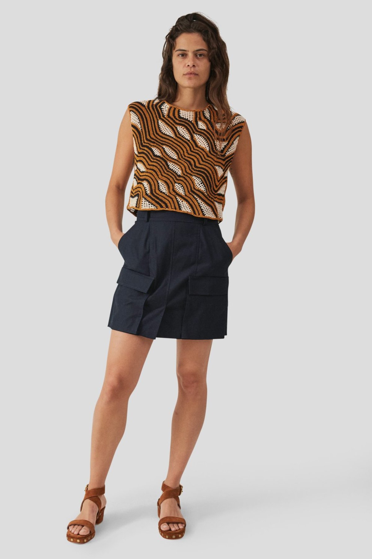 Rachel Comey Urchin Top Tiger Multi Crochet Garmentory