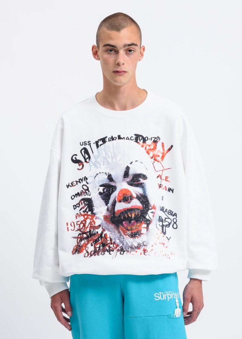 Doublet “Horror” Embroidery Sweatshirt - White | Garmentory 