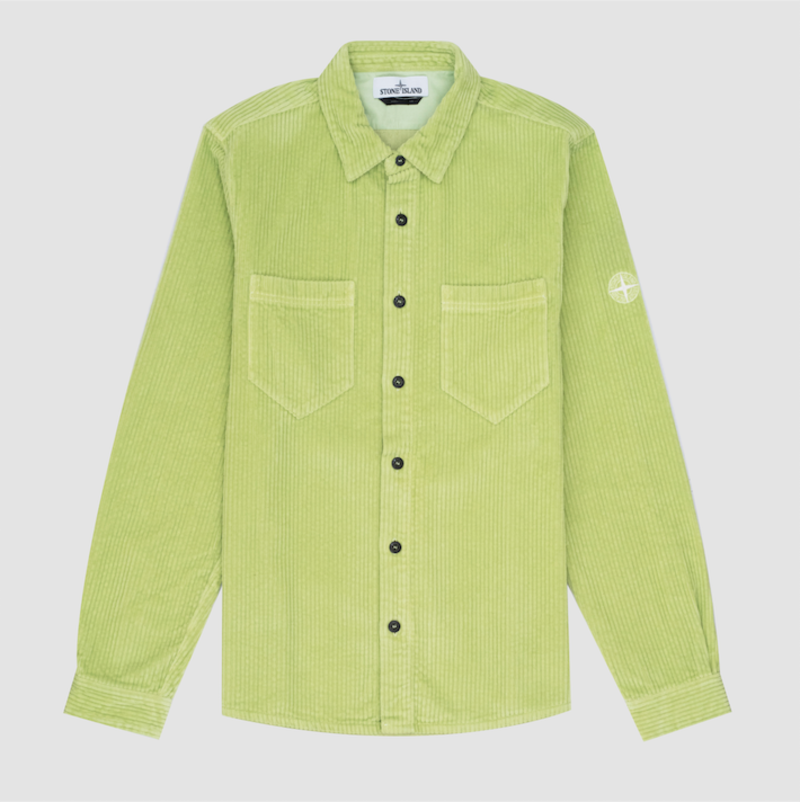 Stone Island Corduroy Shirt, Pistachio Garmentory