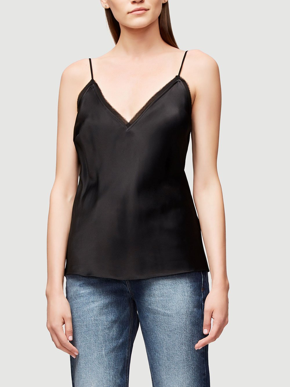 frame satin lounge tank