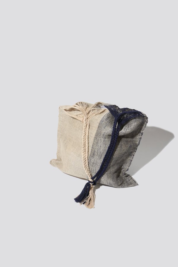Marta Buda Woven Market Bag - Navy/Ivory Marta Buda Woven Market Bag - Navy/Ivory