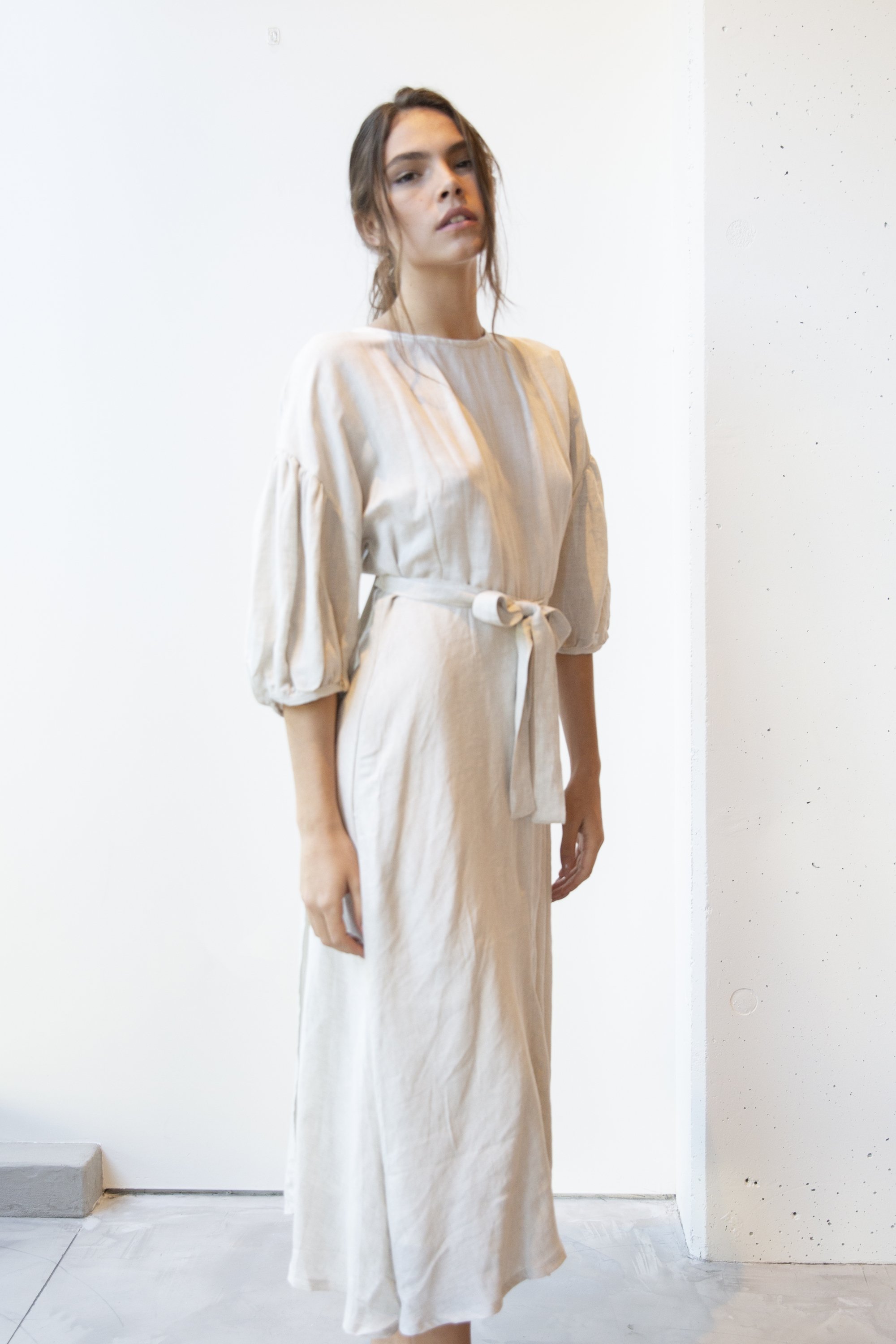 at Dawn. Puff Sleeve Wrap Dress | Garmentory 