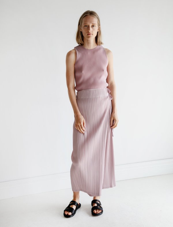 PLEATS PLEASE ISSEY MIYAKE Wrap Pants - Lilac | Garmentory