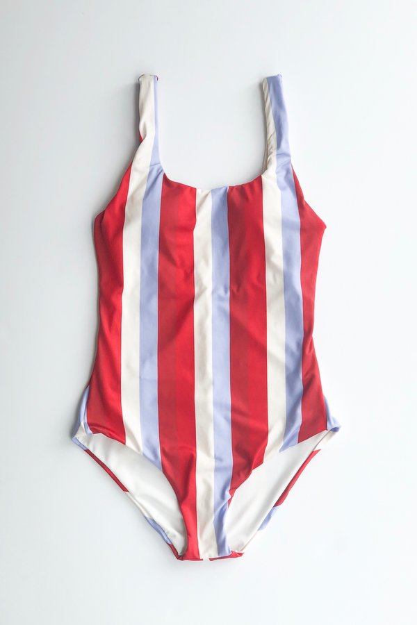 Estivo/Salua Low Back One Piece - Multi Stripes | Garmentory