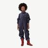 Kids The Animals Observatory Grasshopper Jumpsuit - Navy Blue Logo - Thumbnail 3