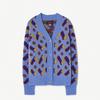 Kids The Animals Observatory Raccoon Cardigan - Blue Multi - Thumbnail 1