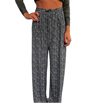 5TWO3 High-Waisted Palazzo Pants - Black/White 5TWO3 High-Waisted Palazzo Pants - Black/White
