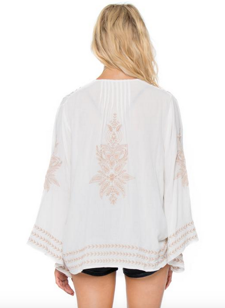 Amuse Society La Flora Woven Kimono - Casablanca Amuse Society La Flora Woven Kimono - Casablanca