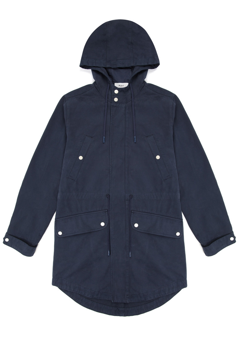 Wax London Tipton Parka - Navy | Garmentory