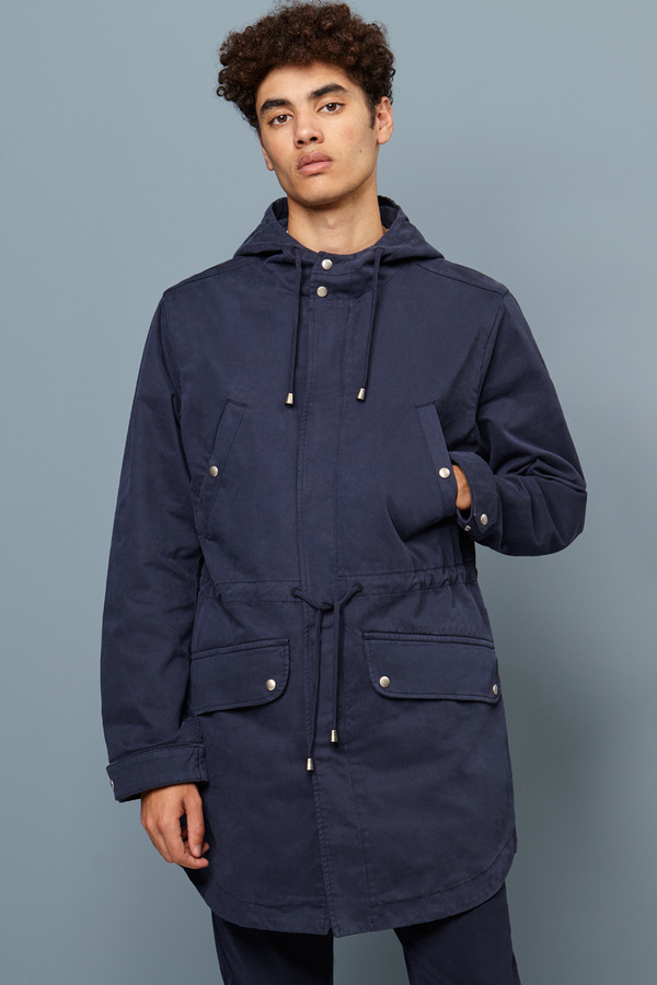 Wax London Tipton Parka - Navy | Garmentory