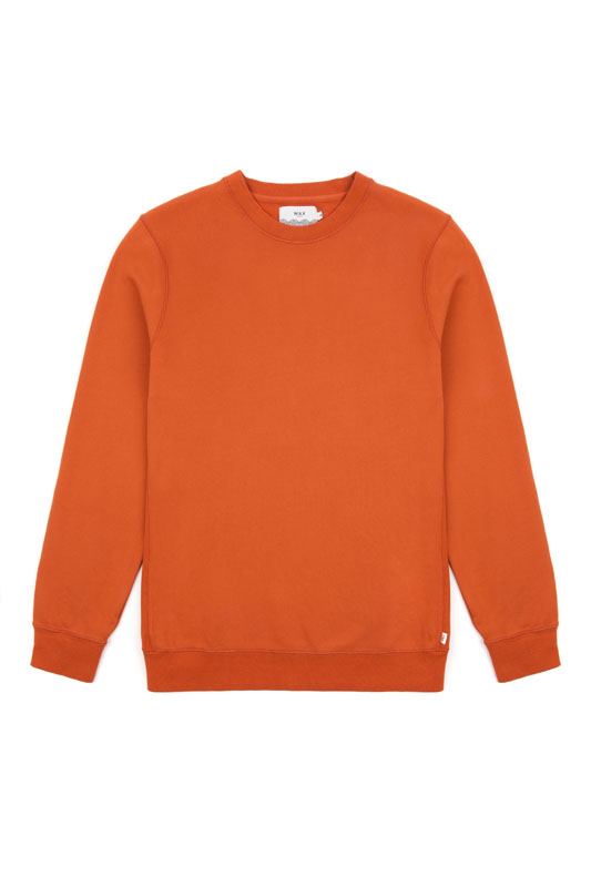 burnt orange sweatshirt