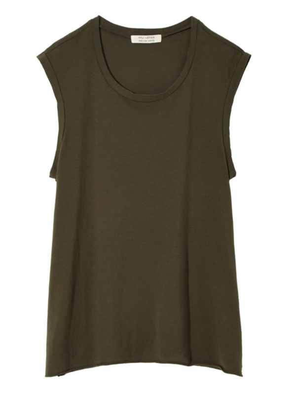 Nili Lotan Muscle Tee - ARMY GREEN Nili Lotan Muscle Tee - ARMY GREEN