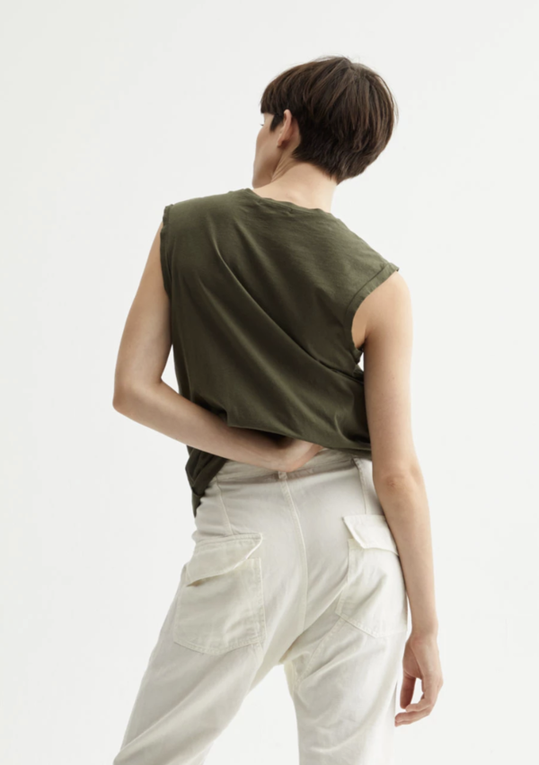 Nili Lotan Muscle Tee - ARMY GREEN Nili Lotan Muscle Tee - ARMY GREEN