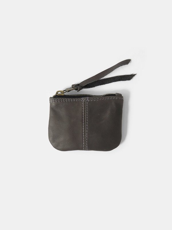 Erica Tanov leather coin purse - dark grey Erica Tanov leather coin purse - dark grey
