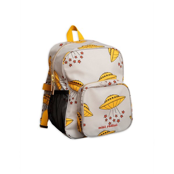 Kids Mini Rodini UFO School Bag - Grey | Garmentory
