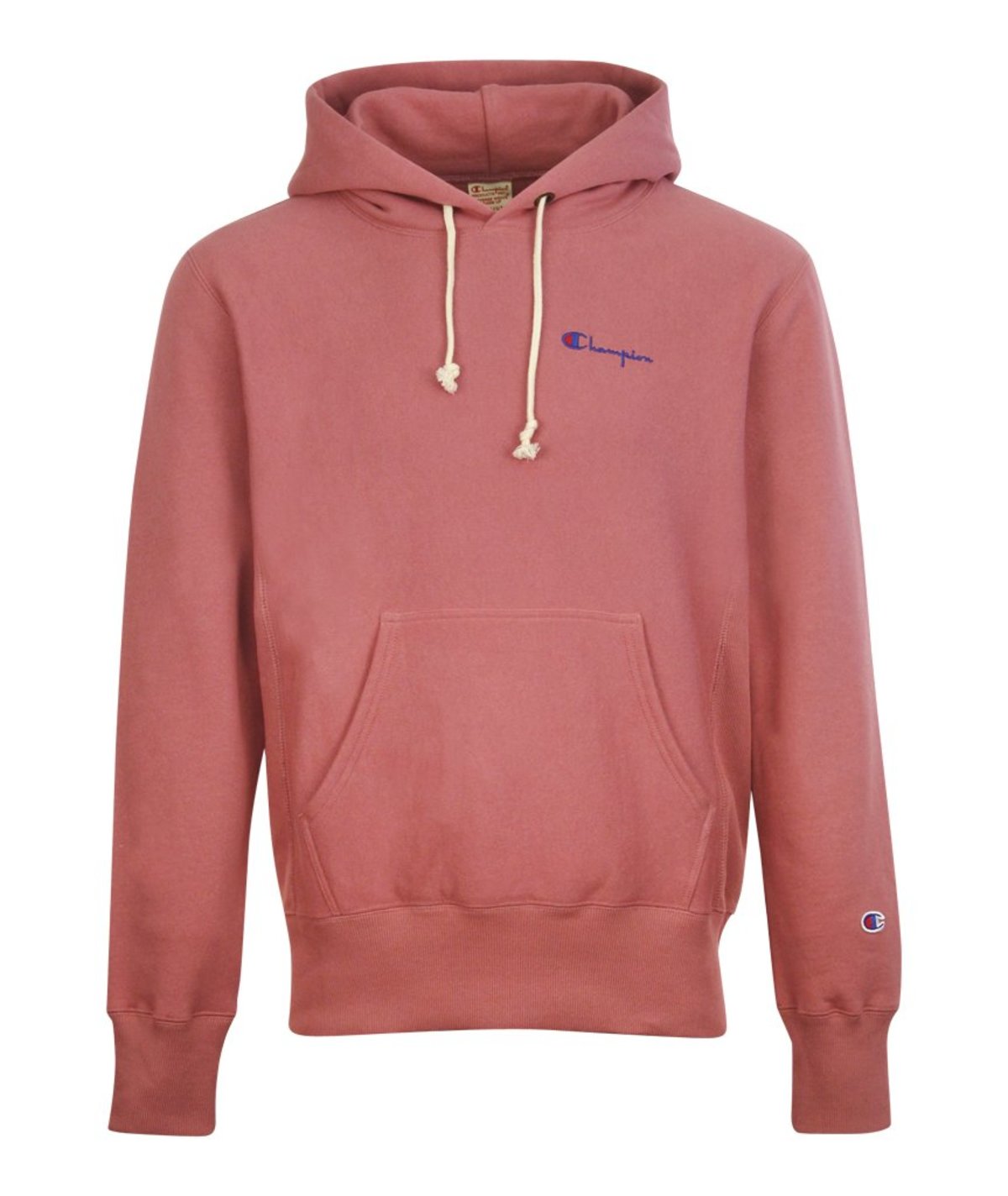 Champion Small Script Hooded Sweatshirt - Heather Rose - Image 1 of 2
