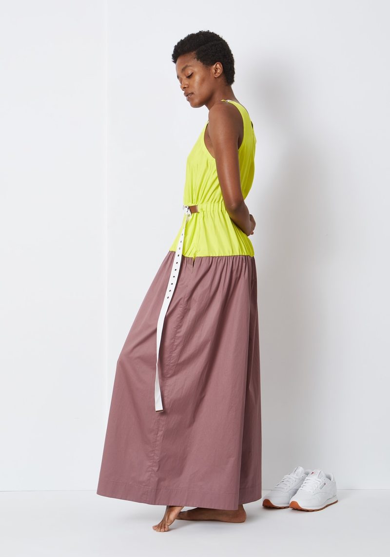 Tibi Tech Poplin Colorblock Jumpsuit Garmentory