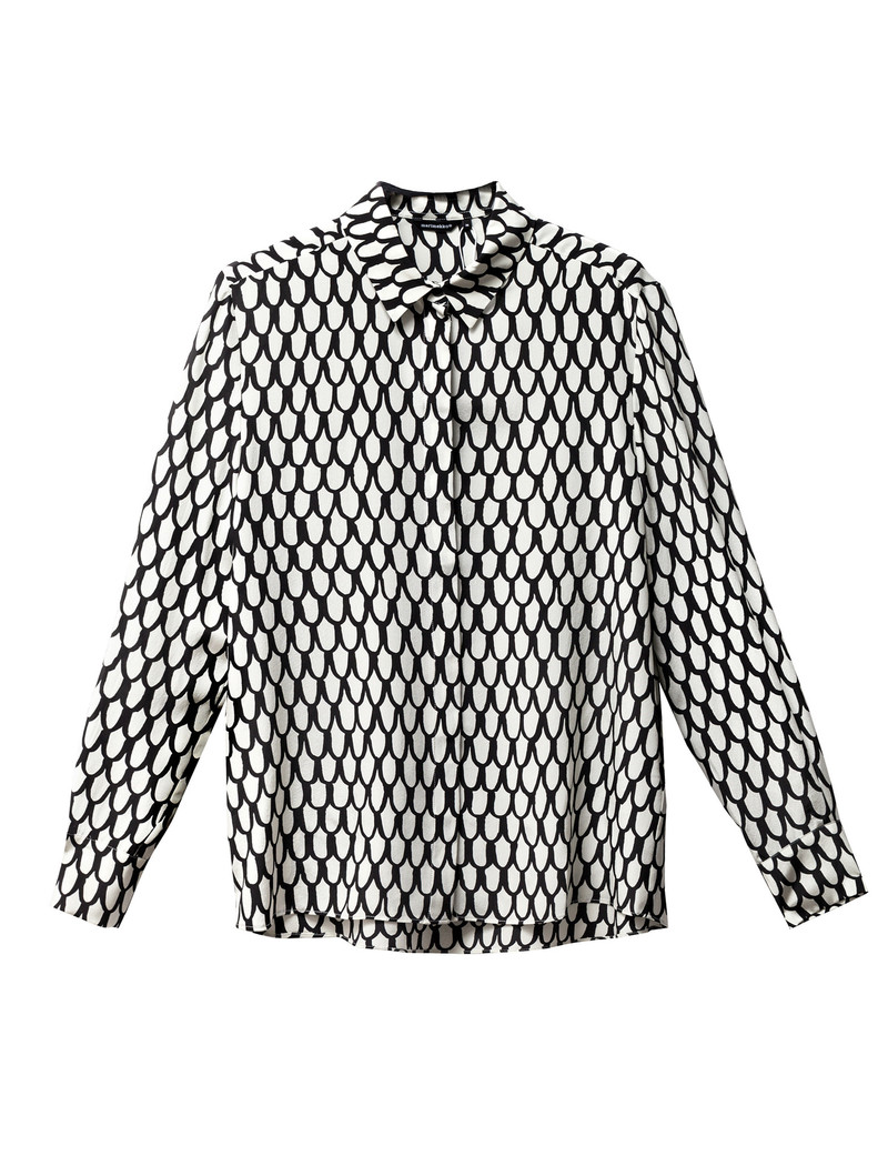 MARIMEKKO - Nitta silk shirt with Hamppu print. marimekko