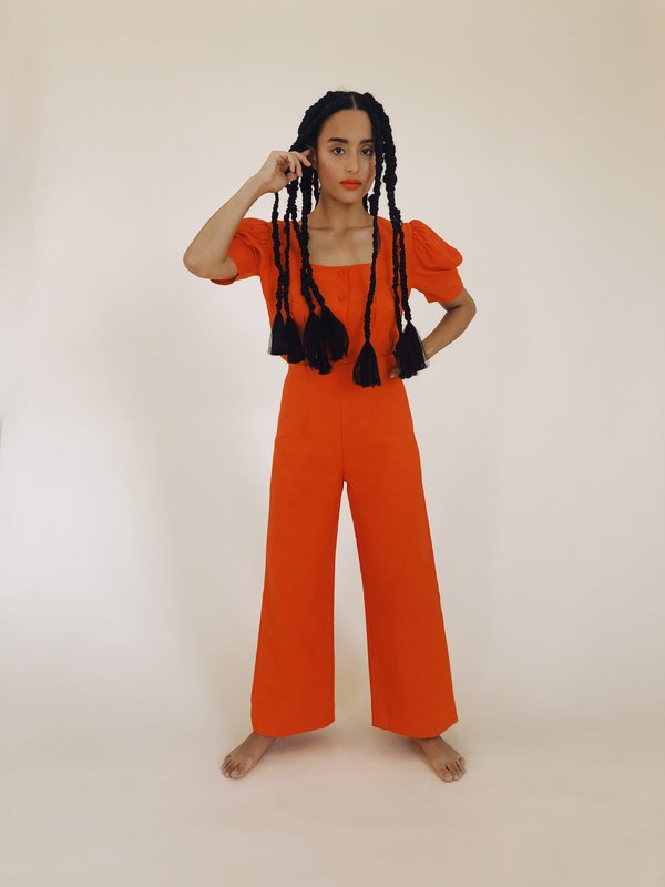 Hannah Kristina Metz Linen Harriet Blouse - POPPY Hannah Kristina Metz Linen Harriet Blouse - POPPY