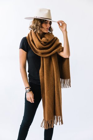 Pampashop Puna Oversized Scarf - Tobacco Pampashop Puna Oversized Scarf - Tobacco