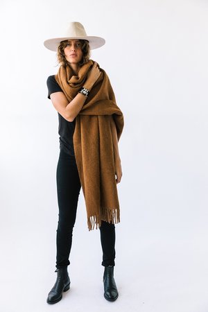 Pampashop Puna Oversized Scarf - Tobacco Pampashop Puna Oversized Scarf - Tobacco