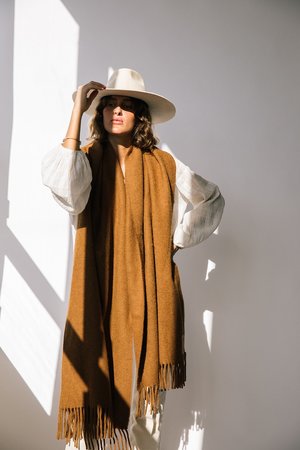 Pampashop Puna Oversized Scarf - Tobacco Pampashop Puna Oversized Scarf - Tobacco