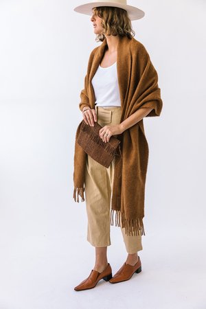 Pampashop Puna Oversized Scarf - Tobacco Pampashop Puna Oversized Scarf - Tobacco