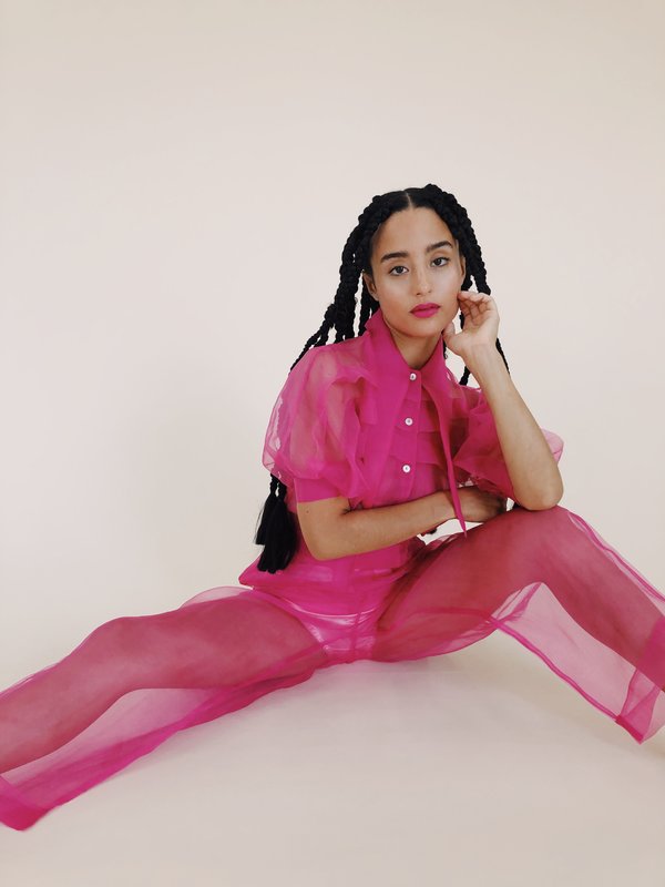 Hannah Kristina Metz Silk Organza Frank Pant - Fuchsia Hannah Kristina Metz Silk Organza Frank Pant - Fuchsia