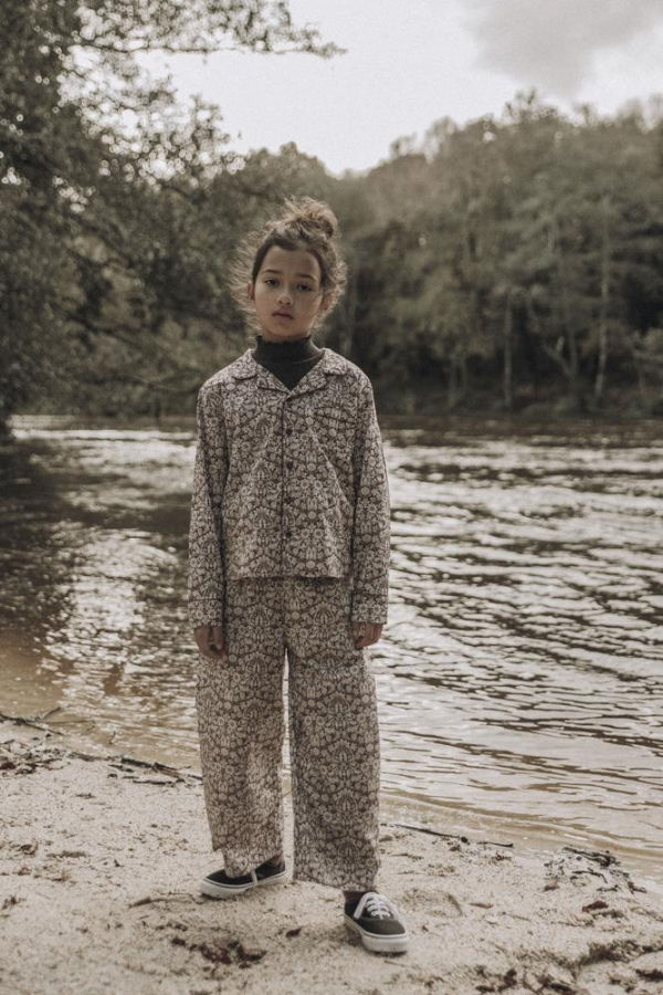 Kids The New Society Eduard Pajama Pant - Mortimer Plum