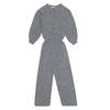 Kids The New Society Maia Knit Jumpsuit - Grey Melange - Thumbnail 1