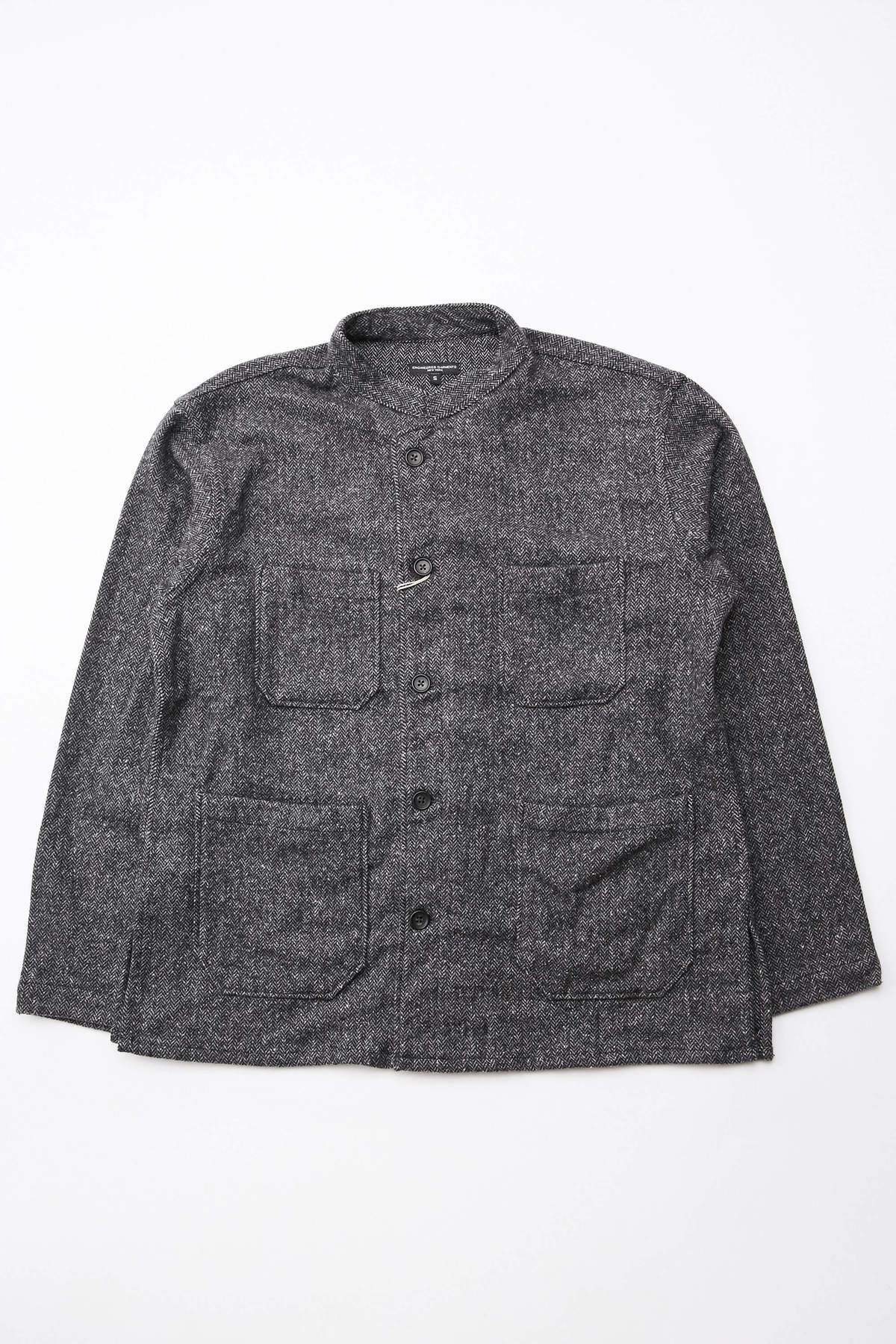 ジャケット・アウター Engineered Garments Dayton Shirt Twill Engineered Garments Poly Wool Herringbone Dayton Shirt - Grey