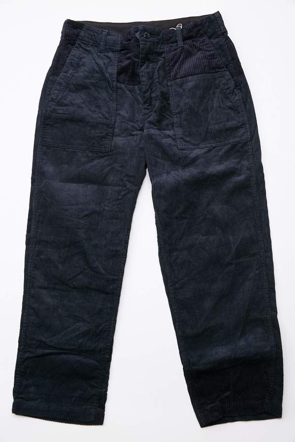 Engineered Garments Cotton 8W Corduroy Fatigue Pant - Navy