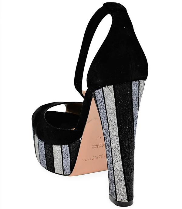 Madison Maison By Roberto Festa Suede Venezia Platform Heel - Black Madison Maison By Roberto Festa Suede Venezia Platform Heel - Black