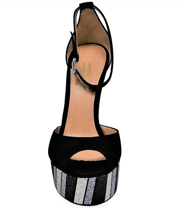 Madison Maison By Roberto Festa Suede Venezia Platform Heel - Black Madison Maison By Roberto Festa Suede Venezia Platform Heel - Black