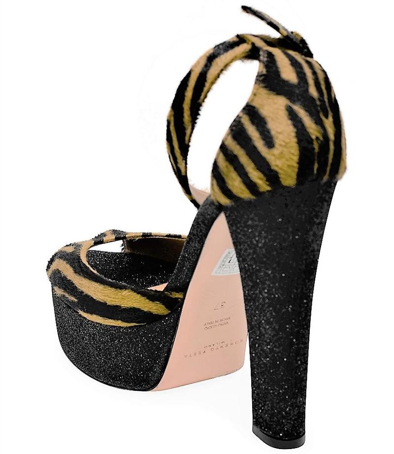 Roberto Festa Venezia Platform Heel - Zebra