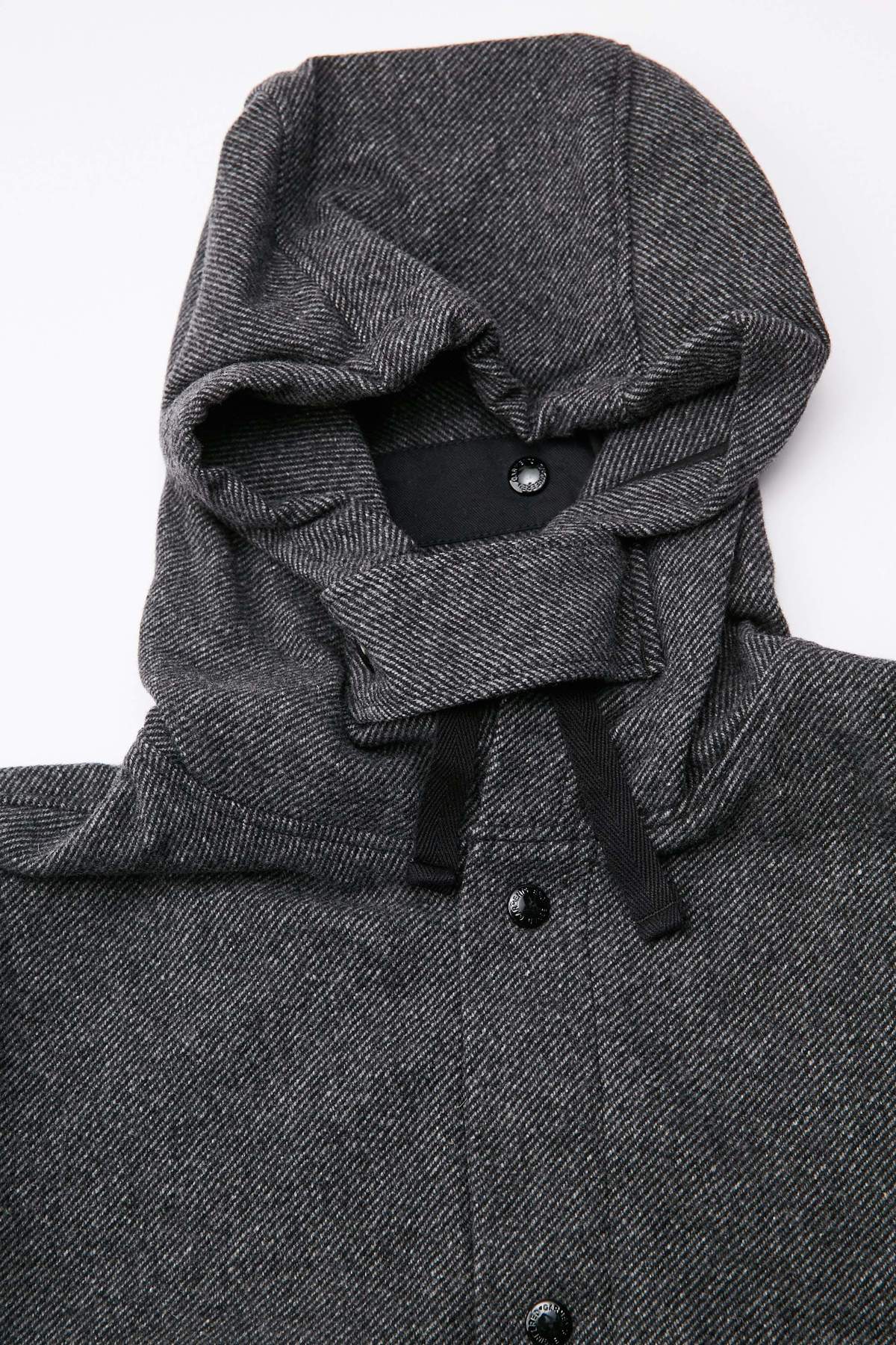 Engineered Garments Wool Blend Diagonal Madison Parka - Grey